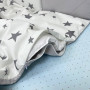 Комплект постільної білизни Happy night Зірки сірі