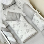 Комплект постельного белья Happy night Зверята серые