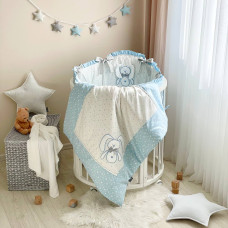 Комплект постельного белья Lucky Star Oval синий