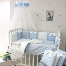 Комплект постельного белья Shine голубое сердечко