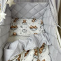 Комплект постельного белья Baby Mix Тедди серый
