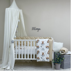 Комплект постельного белья Baby Mix Тедди бежевый