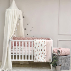 Комплект постельного белья Baby Mix Перо пудра