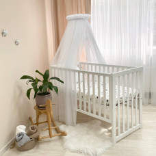 Балдахин Универсальный со звездочками ХL белый