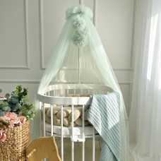 Балдахін З Помпонами фісташка