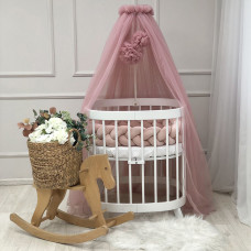 Балдахин С Помпонами пудра