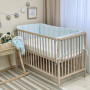 Фенс-бортик муслин с полубубонами нежно-голубой (стандарт)