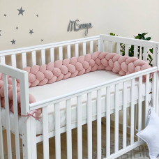 Бортик Коса пудра 4 плетения (2,2 м)