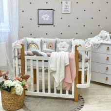 Бортики Арт Дизайн Улитка + простыня стандарт/овал