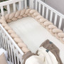 Бортик Коса крем (2,2 м, круг или 3 стороны кровати)