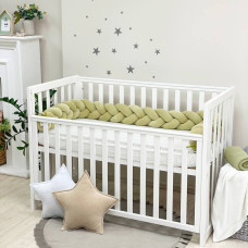 Бортик Коса олива (2,2 м, круг или 3 стороны кровати)