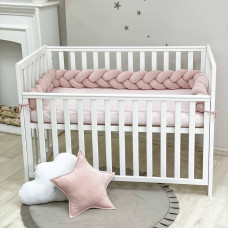 Бортик Коса пудра (2,2 м, круг или 3 стороны кровати)