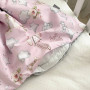 Плед-конверт с одеялом Куклы на розовом 78х100