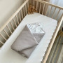 Плед-конверт з ковдрою Baby Dream Коти у хмарах сірі 80х100 см