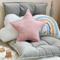 Подушка "Звезда" декор пудра (35х40)
