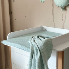 Матрасик на пеленальный столик мятный 50х70 см.