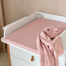Матрасик на пеленальный столик пудра 50х70 см