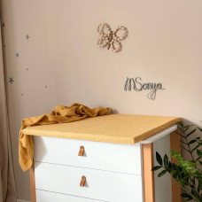 Матрасик на пеленальный столик горчица 70х80 см