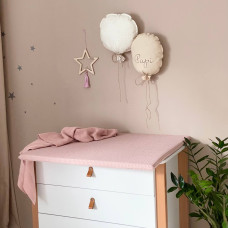 Матрасик на пеленальный столик пудра 70х80 см