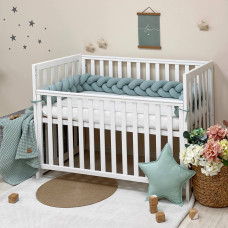 Бортик Коса вафля мята (2,3)