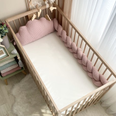 Бортик Коса вафля пудра 120 см