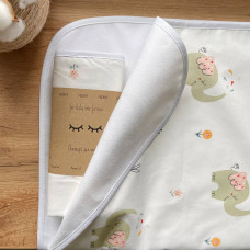 Пеленка непромокаемая Слоники масло 50х80