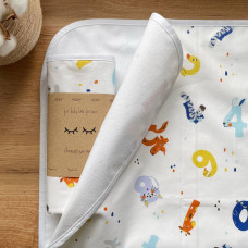 Пеленка непромокаемая Цифры 50х80