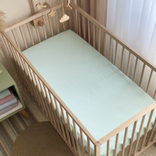 Простыня сатин мятная 120 х 60