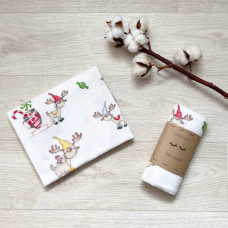 Пеленка фланель Елени новогодние 78х100