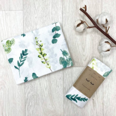 Пеленка фланель Эвкалипт 78х100