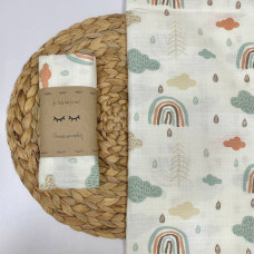 Пеленка муслин Радуга 78х100