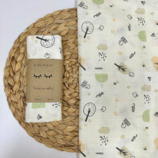 Пеленка муслин Лес 78х100