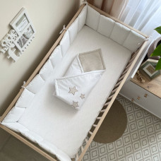 Плед-конверт Stars двухсторонний поплин/вафля.