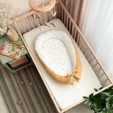 Кокон "Nordic" Горошки горчица 65*30 см