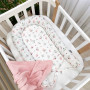 Кокон Baby Design Бабочка розовато-мятная 90*65