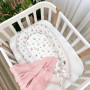 Кокон Baby Design Бабочка розовато-мятная 90*65