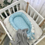 Кокон Baby Design Baby серо-голубой 90*65