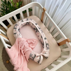 Кокон Baby Design Акварельные цветы на темном 90*65