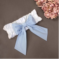 Бант универсальный (резинка) голубой