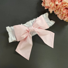 Бант универсальный (резинка) розовый