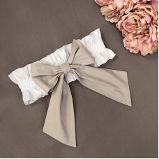 Бант универсальный (резинка) капучино