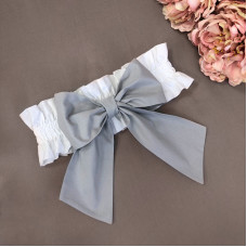 Бант универсальный (резинка) серый