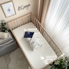 Плед-конверт с одеялом Дино синий