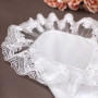 Пеленка-вкладыш с кружевом белая 80x80