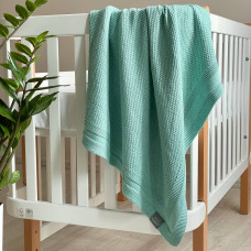 Плед хлопок Рогожка тиффани 80х100