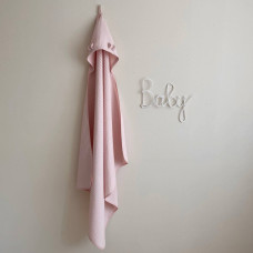 Полотенце-уголок вафля розовый 90х100