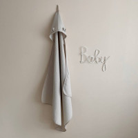 Полотенце-уголок вафля серый 90х100