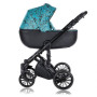 Коляска детская 2в1 QUALI PRADO, бирюза