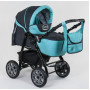 Коляска-трансформер Victoria Gold Карина, голубая
