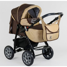 Коляска-трансформер Victoria Gold Карина, Шоколад-беж